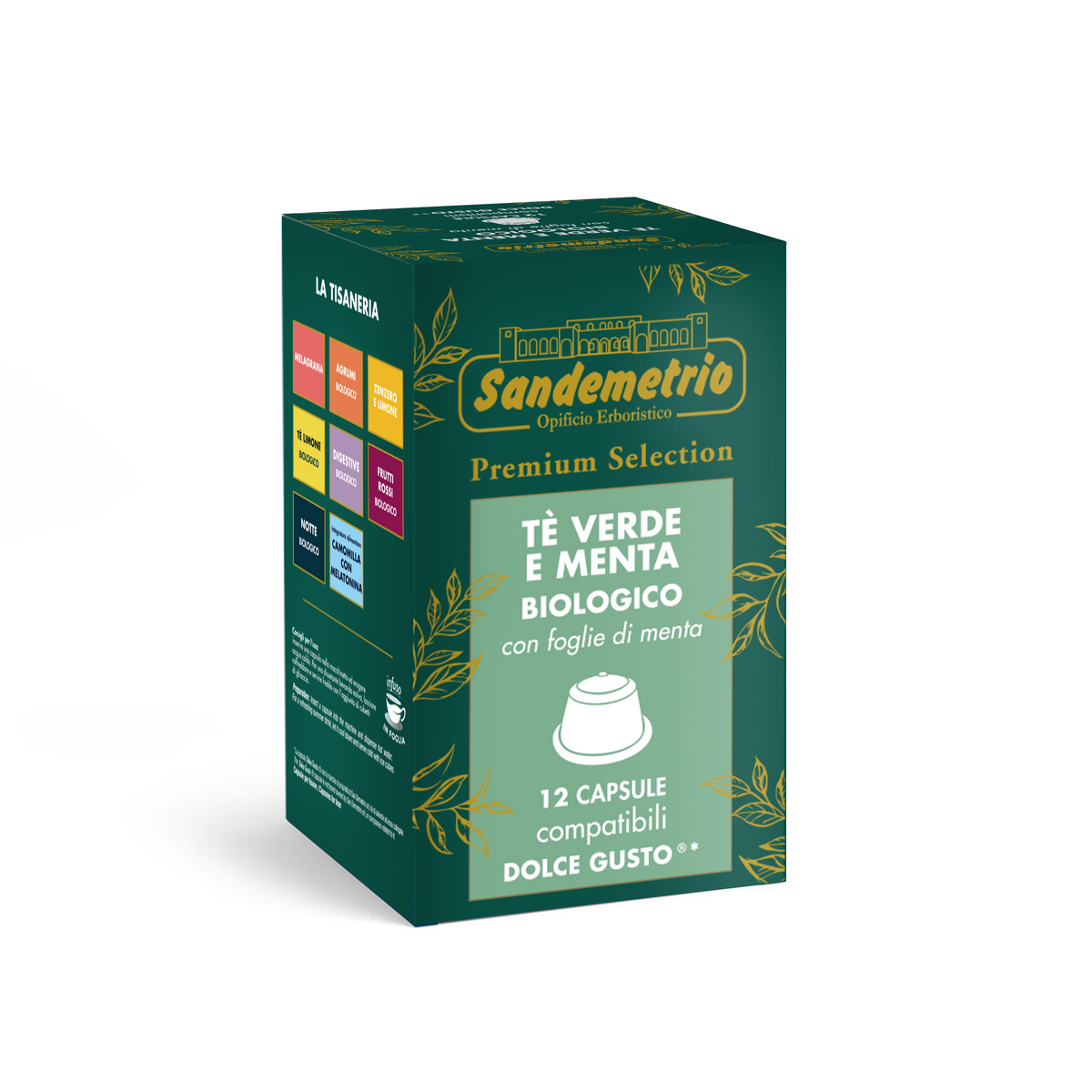 Capsule Sandemetrio Tè Verde Menta Comp. Dolce Gusto