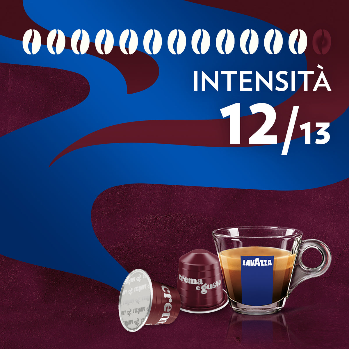 Capsule Alluminio Lavazza Crema e Gusto Ricco comp. Nespresso