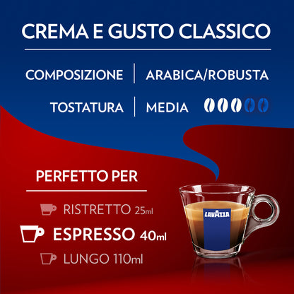 Capsules de café Lavazza Crema e Gusto compatibles A MODO MIO