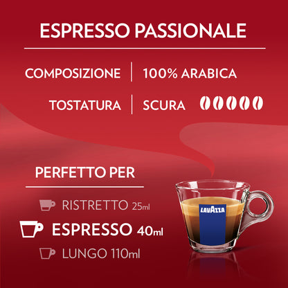 Capsules de café Lavazza Passionale compatibles A MODO MIO