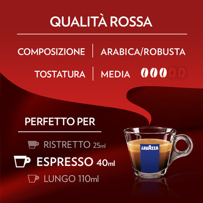 Capsule Alluminio Lavazza Qualità Rossa comp. Nespresso