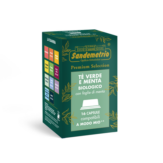 Capsules Sandemetrio Thé Vert Menthe Comp. A Modo Mio