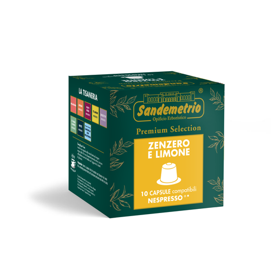 Capsules Sandemetrio Infusion Gingembre et Citron compatible Nespresso