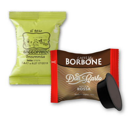 Capsules Café Borbone Don Carlo Mélange Rouge compatibles A Modo Mio