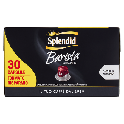 Capsule in alluminio caffè Splendid BARISTA compatibili Nespresso (confezioni da 30)