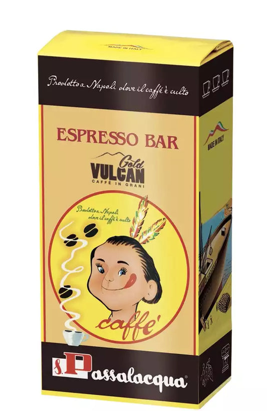 Caffè in grani Passalacqua miscela Gold Vulcan