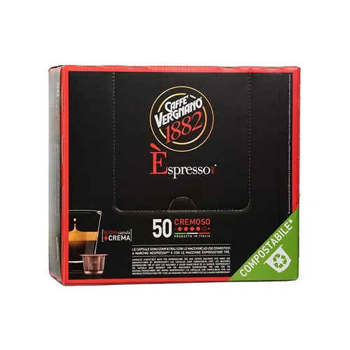 Capsule Compostabili Vergnano E'spresso Cremoso comp. Nespresso