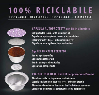 Capsule Bialetti caffè d'Italia Milano (Gusto Morbido)