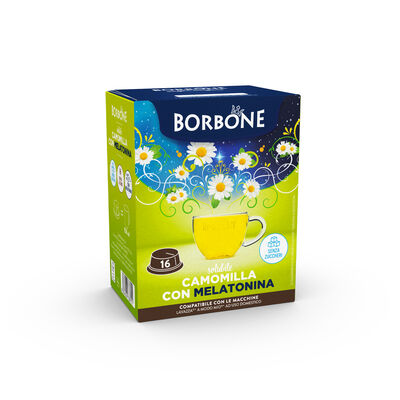 Capsule Borbone CAMOMILLA con MELATONINA comp. A MODO MIO