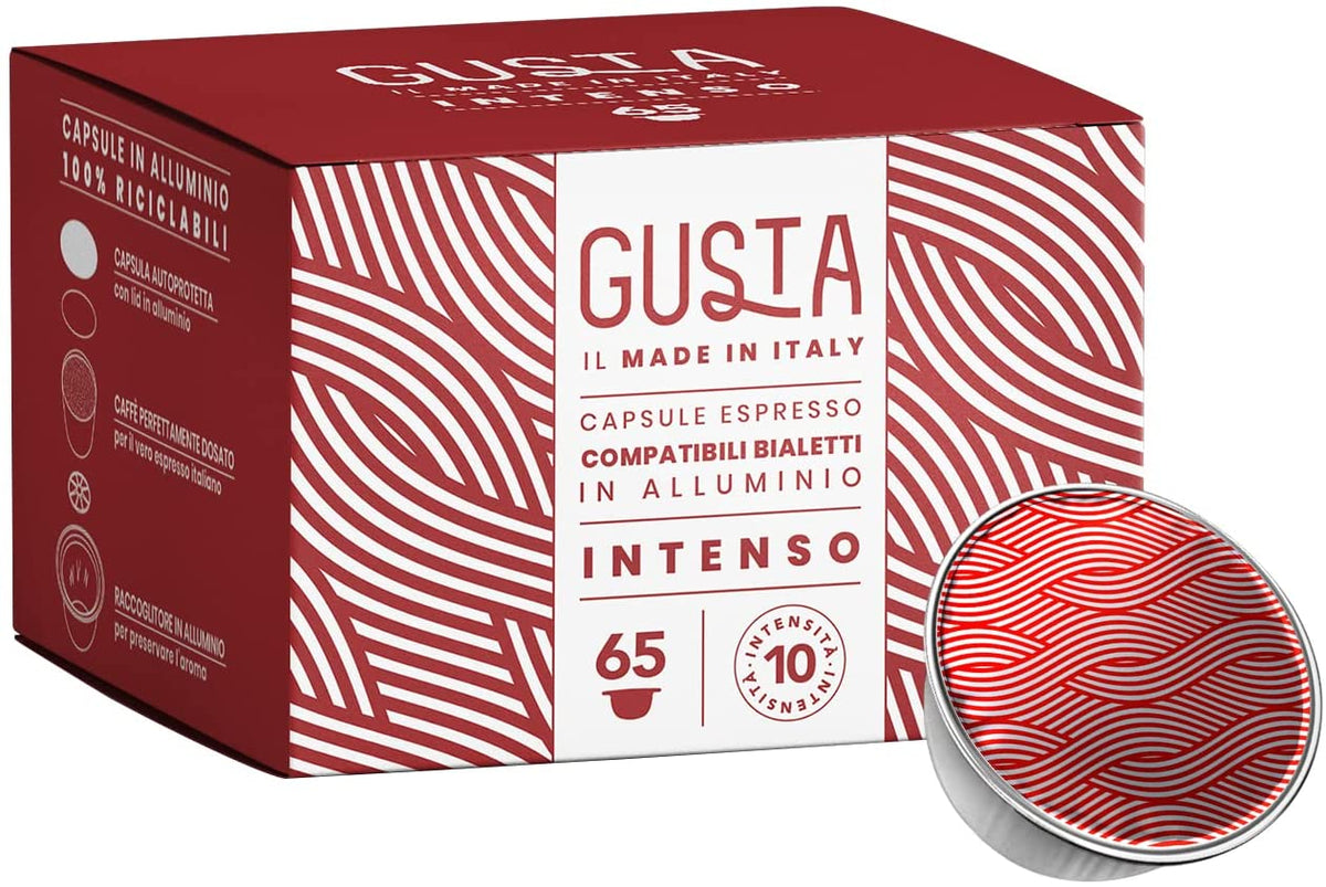 Capsule Gusta INTENSO Compatibili Bialetti Alluminio