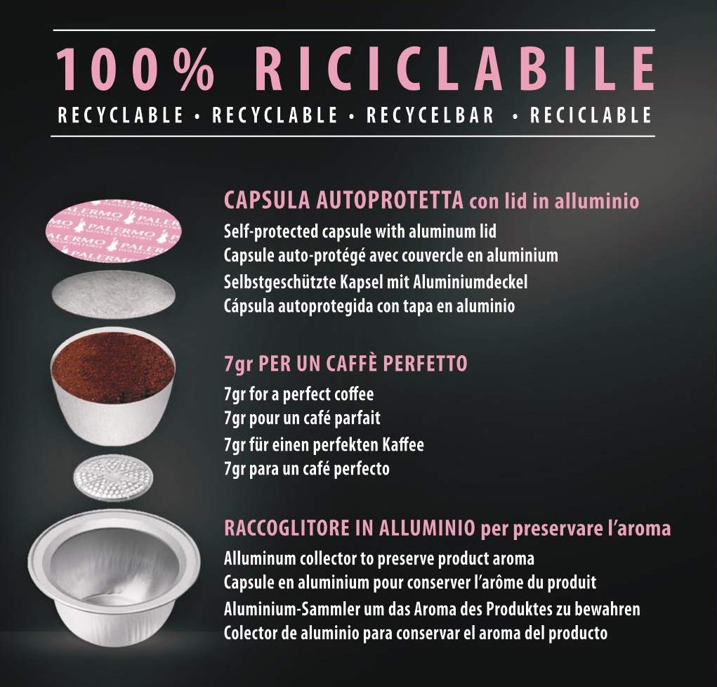 Capsules Bialetti Caffè d'Italia Palerme (Goût Extra)
