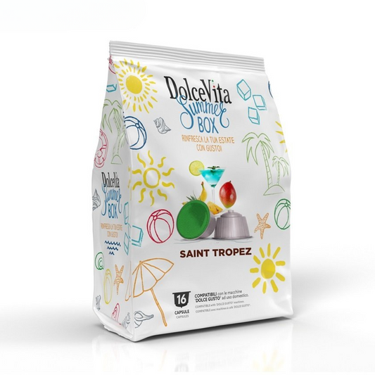 Capsules solubles Dolcevita saveur Saint Tropez Ice compatible DolceGusto®